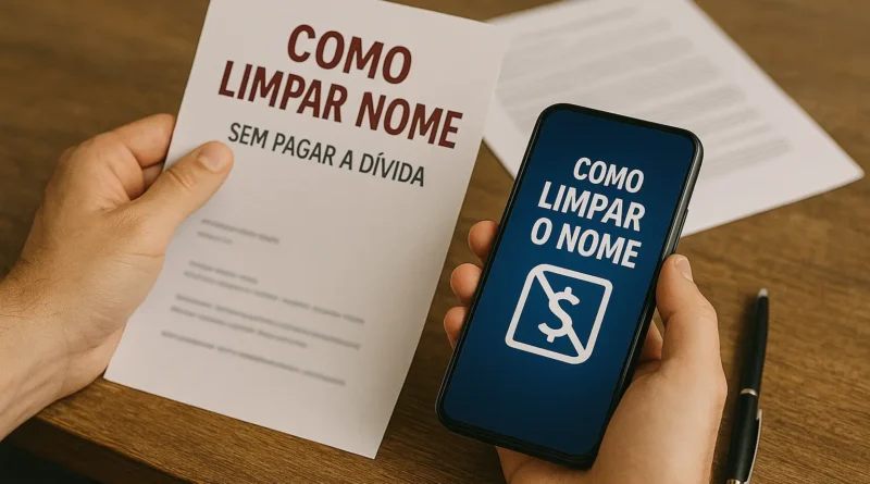 como limpar o nome sem pagar a divida